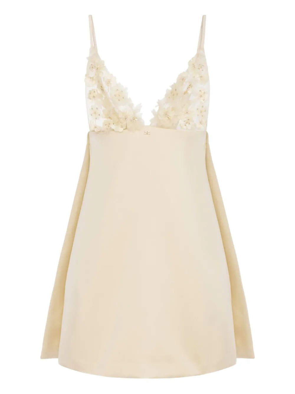 Floral-Appliqué Dress