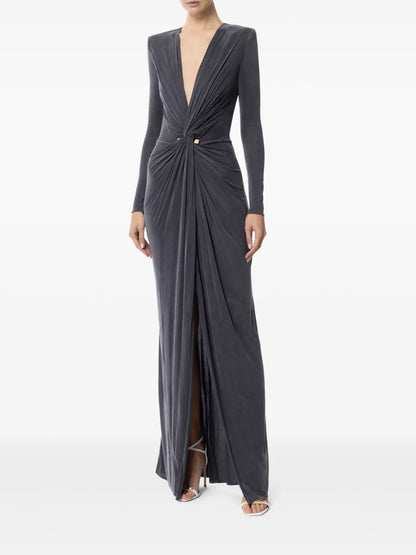 Draped Knot Detailing Dress