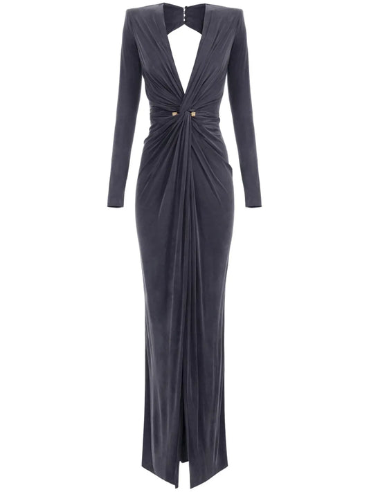 Draped Knot Detailing Dress