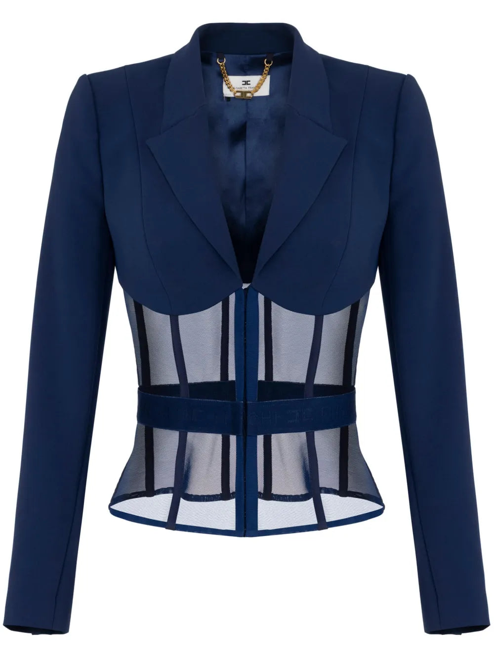 Crepe Tulle Blazer