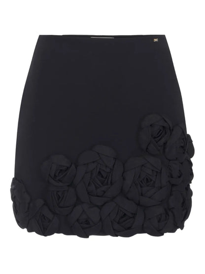 Crepe Mini Skirt