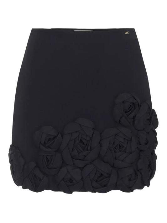 Crepe Mini Skirt