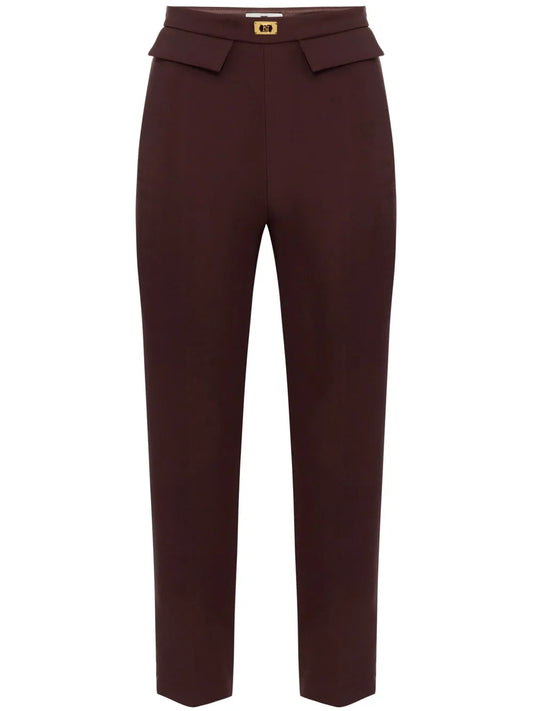 Slim-Fit Crepe Trousers