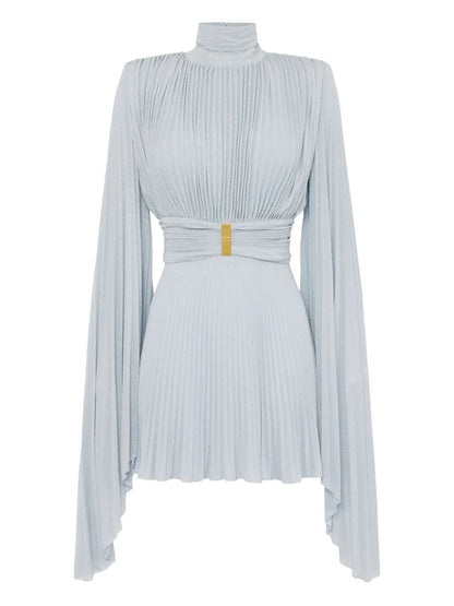 Pleated Mini Dress