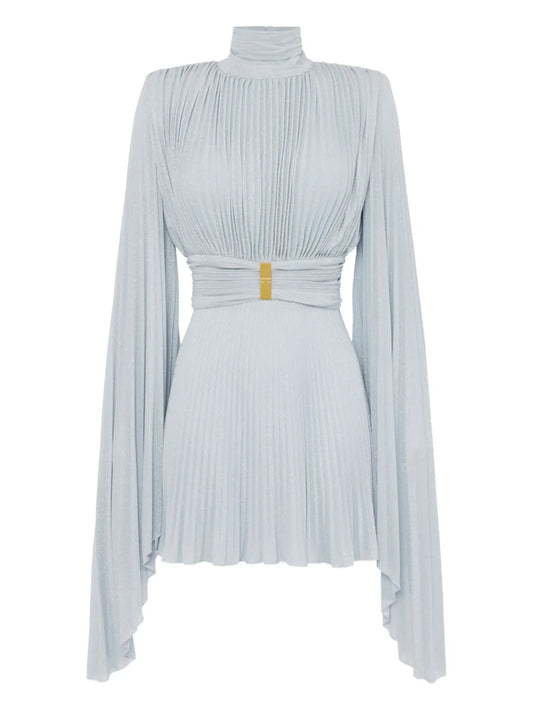 Pleated Mini Dress