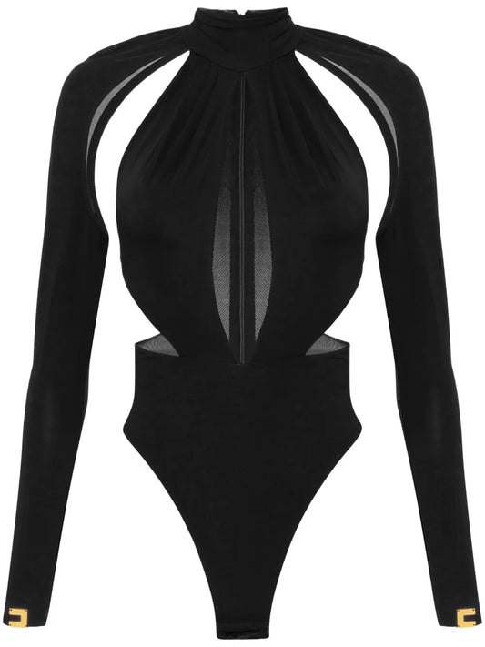 Cut-Out Jersey Bodysuit