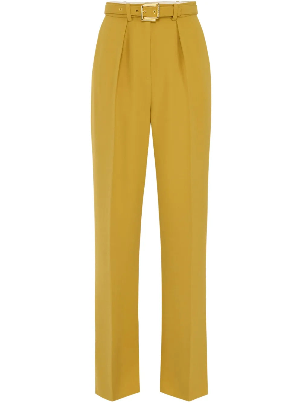 Belted Crepe Trousers