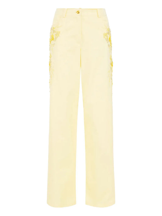 Embroidered Palazzo Pants