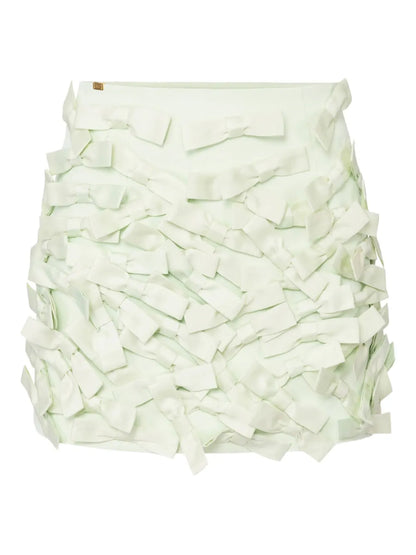 Bow-Embellished Mini Skirt