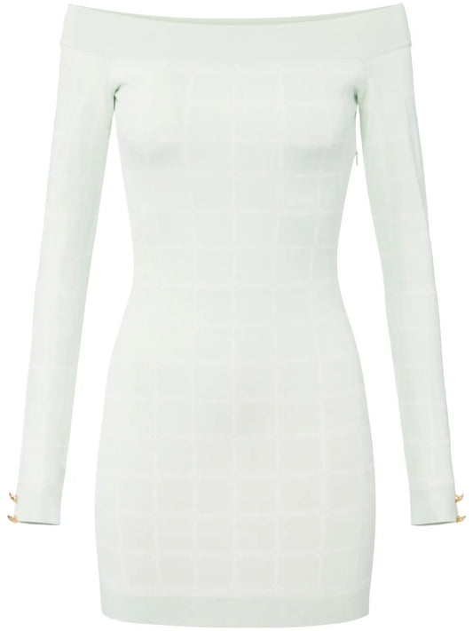 Logo-Jacquard Dress