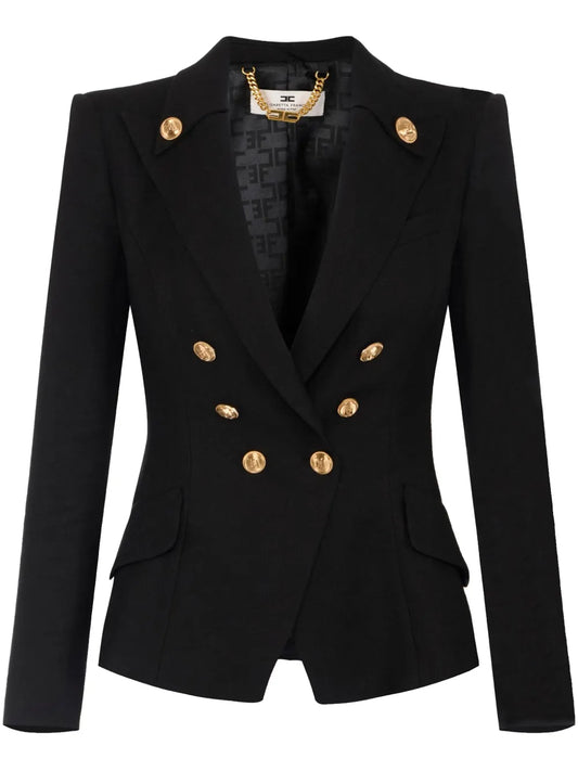 Button-Detail Blazer