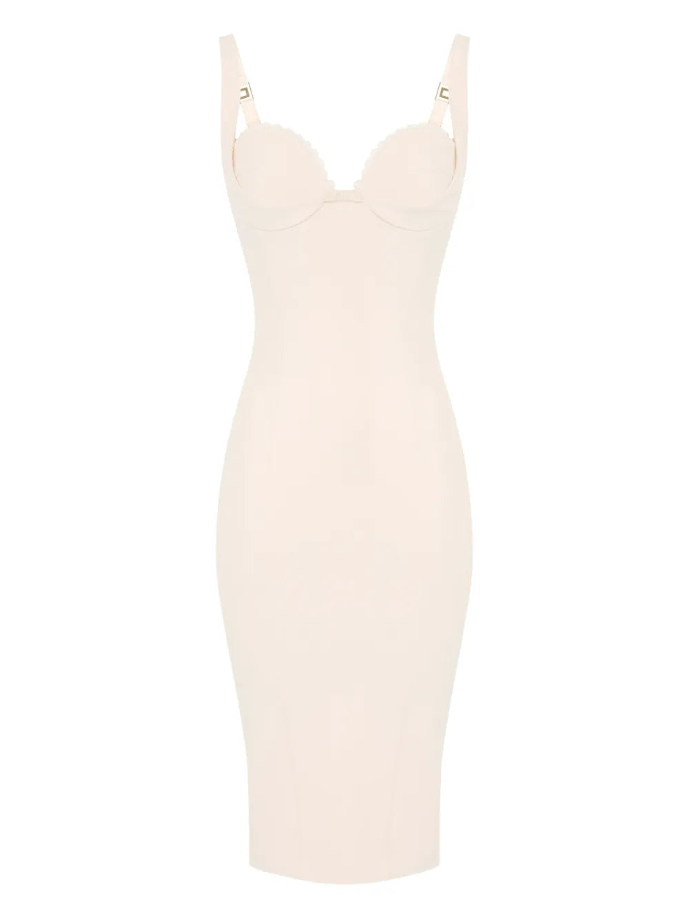 Bustier-Neck Midi Dress