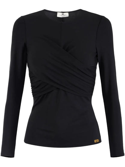 Draped Crepe Top