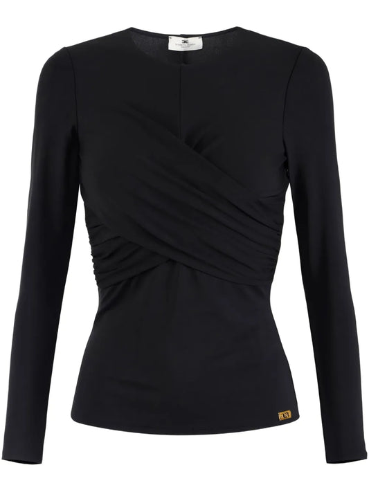 Draped Crepe Top