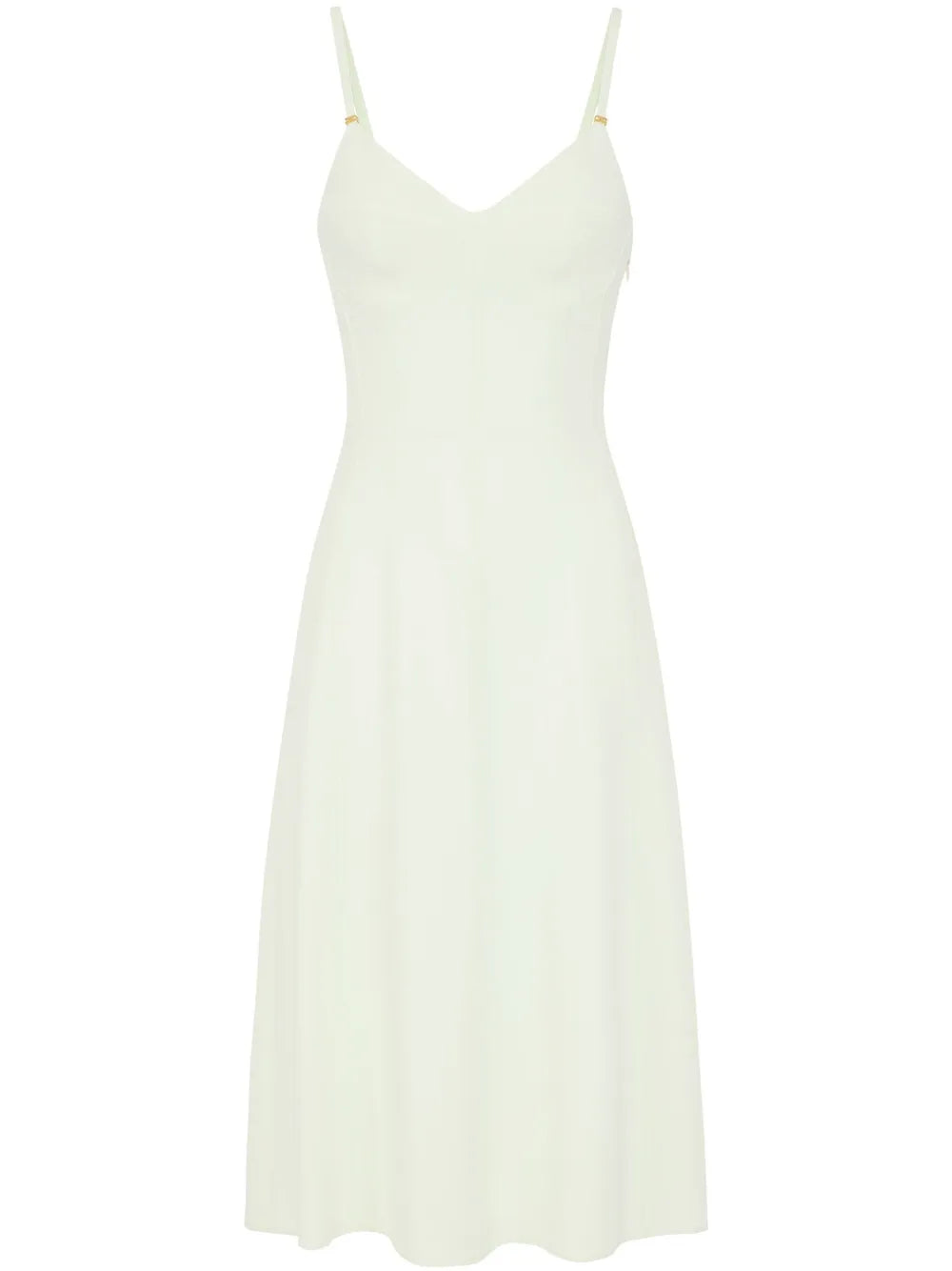 Lace-Up Detail Crepe Midi Dress
