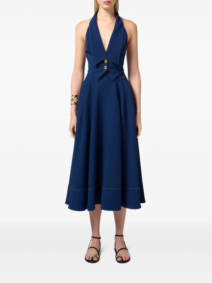 Crêpe Flared Skirt
