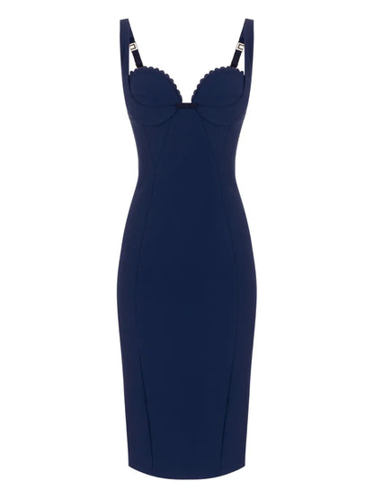 Stretch-Crepe Dress