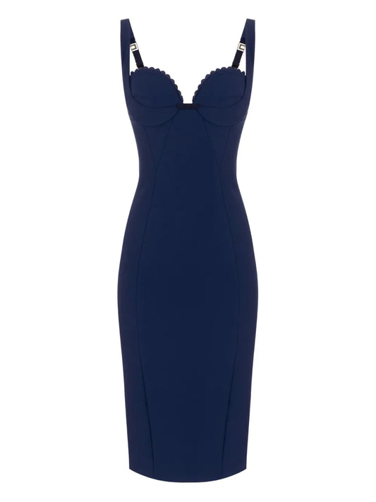 Stretch-Crepe Dress