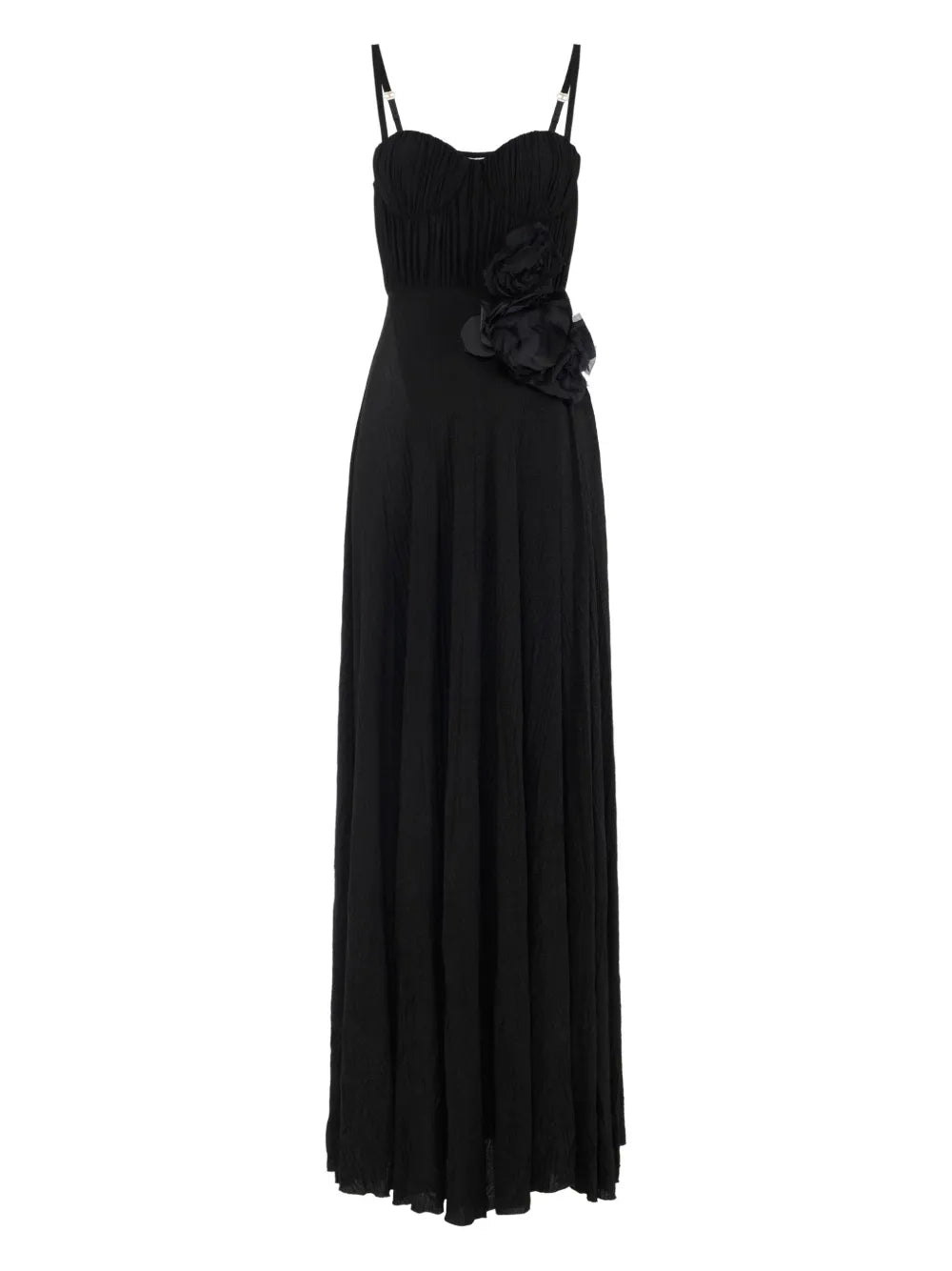 Floral-Appliqué Detailing Dress