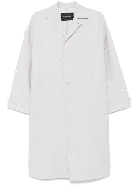 Crystal-Embellished Coat