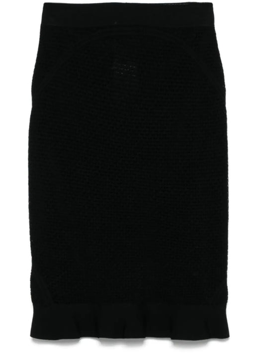 Crochet-Knit Skirt