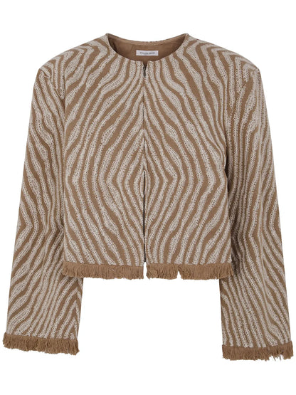 Zebra-Print Jacket