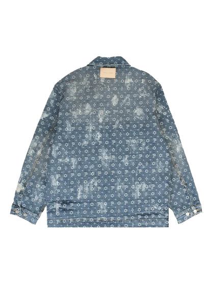 Monogram-Jacquard Denim Jacket