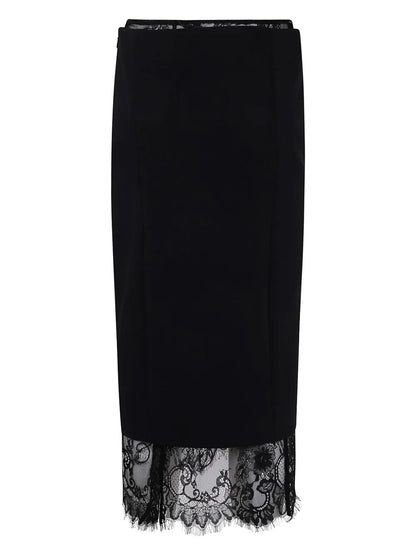 Lace-Trim Skirt