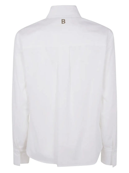 Floral-Embroidery Shirt