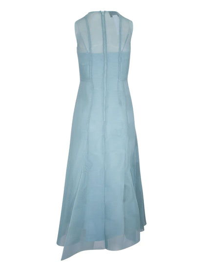 Asymmetric-Design Midi Dress
