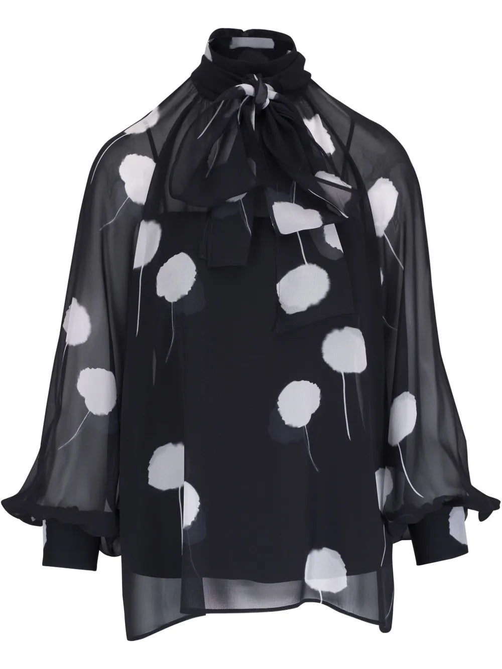 Dandelion-Print Blouse