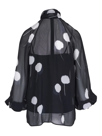 Dandelion-Print Blouse