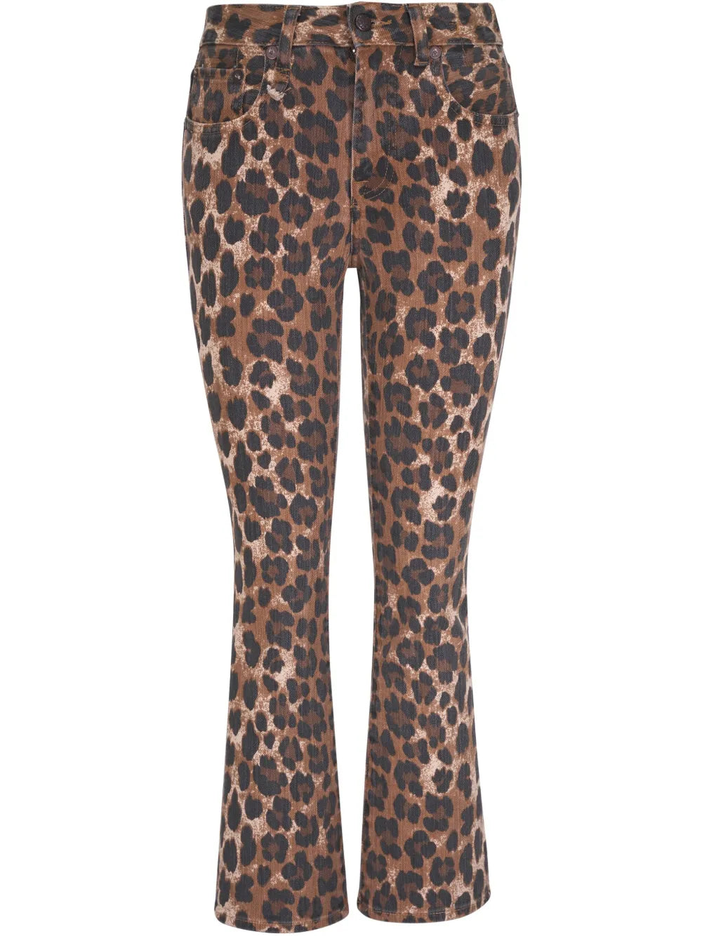 Leopard-Print Jeans