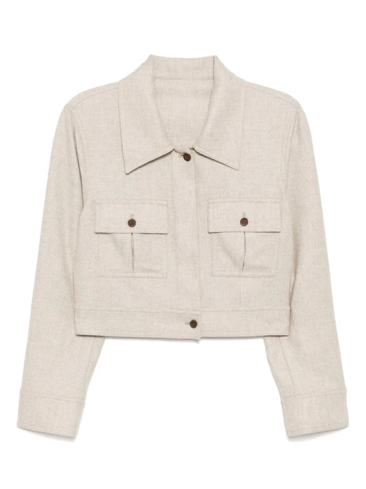 Cashmere Cropped Jacket