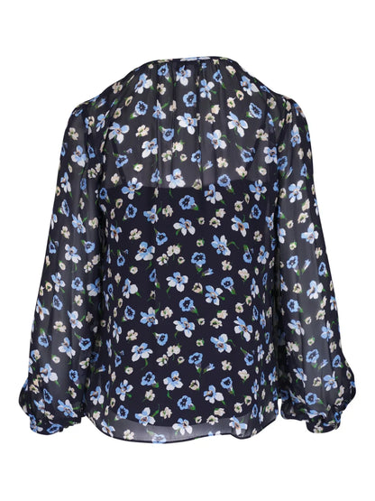 Floral-Print Blouse