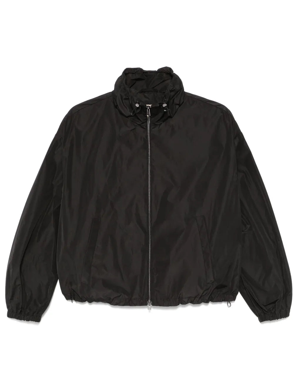 Drawstring-Collar Jacket
