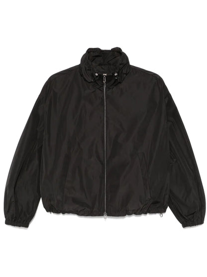 Drawstring-Collar Jacket