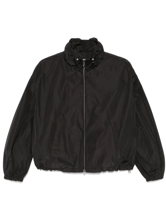 Drawstring-Collar Jacket