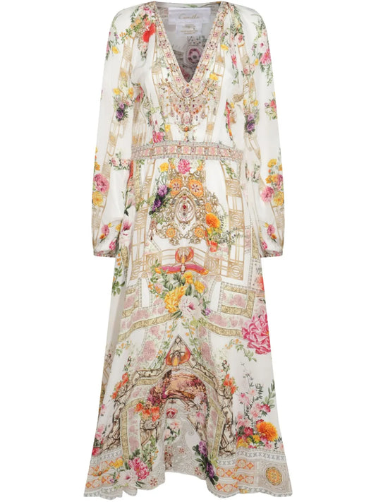 Shirred Raglan Dress