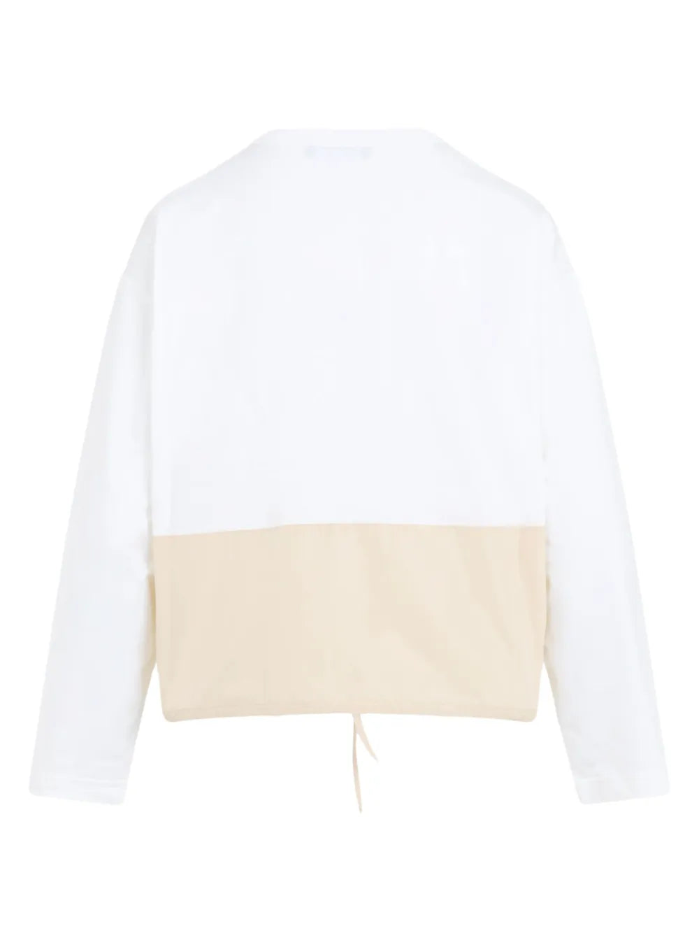 Drawstring-Hem Cotton Jumper