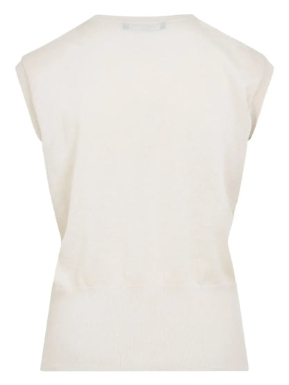Sequinned Sleeveless Blouse