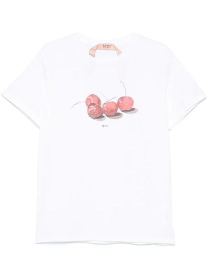 Cherry-Print T-Shirt