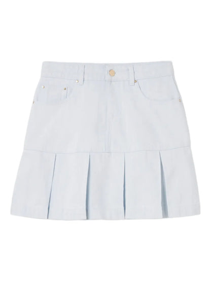 Cotton Pleated Skirt