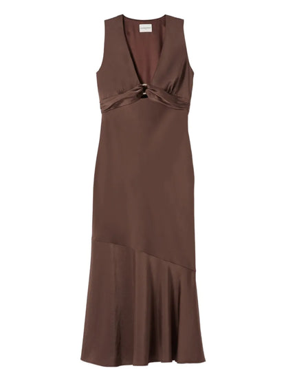 Sleeveless Satin Dress