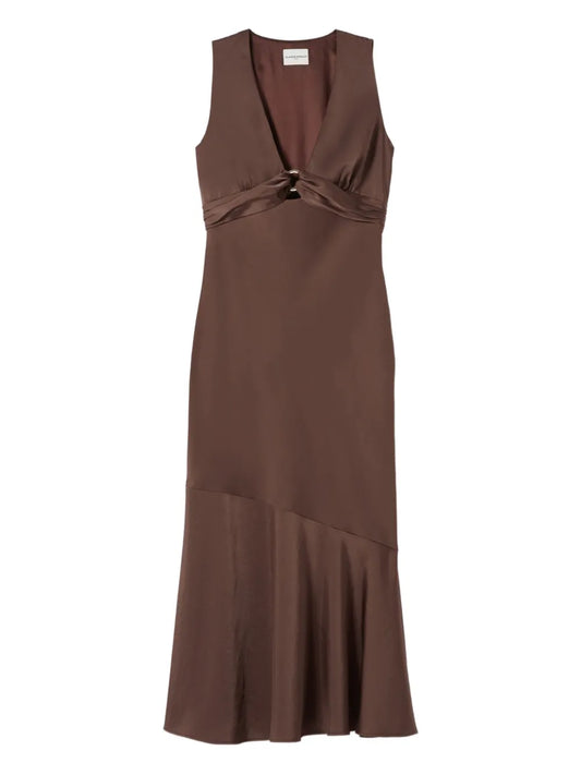 Sleeveless Satin Dress
