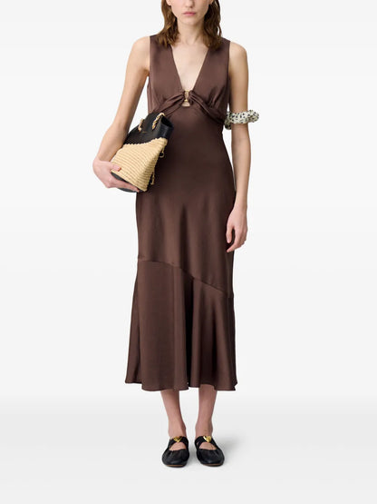 Sleeveless Satin Dress