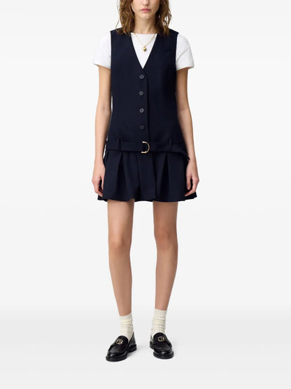 Pleated Mini Dress