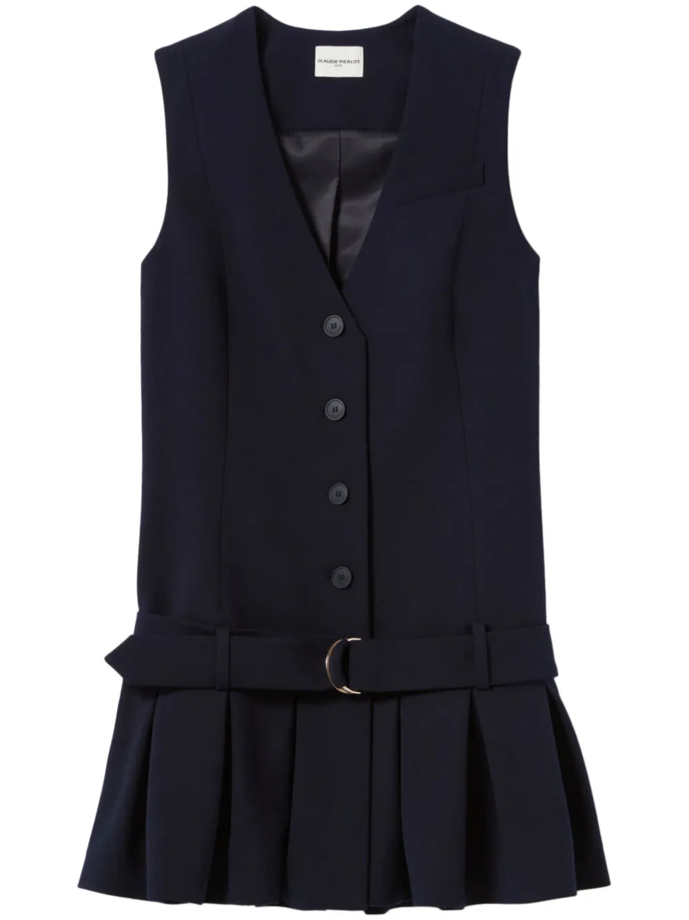 Pleated Mini Dress