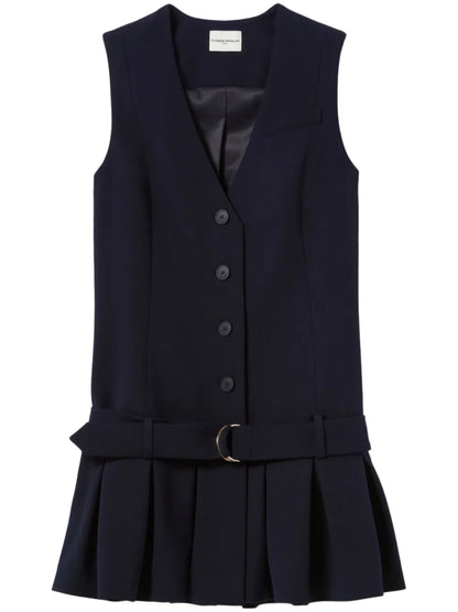 Pleated Mini Dress