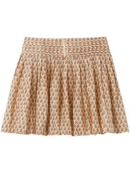 Graphic-Print Mini Skirt